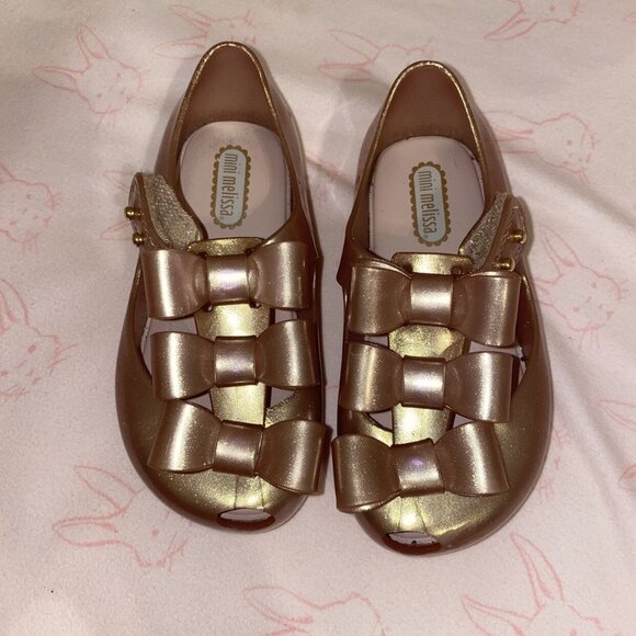 Mini Melissa Triple Bow Mary Janes - Picture 1 of 6